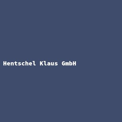 Hersteller: Hentschel Klaus GmbH