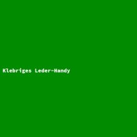 Klebriges Leder-Handy