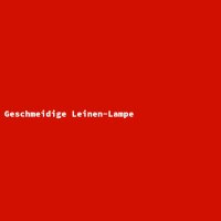 Geschmeidige Leinen-Lampe