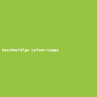 Geschmeidige Leinen-Lampe