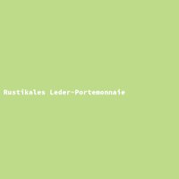 Rustikales Leder-Portemonnaie
