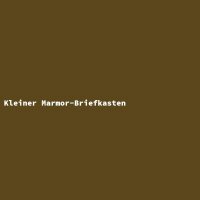 Kleiner Marmor-Briefkasten