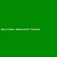 Herrliches Kunststoff-Telefon