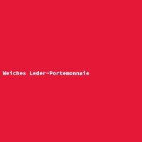 Weiches Leder-Portemonnaie