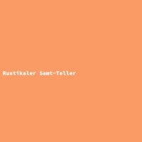 Rustikaler Samt-Teller