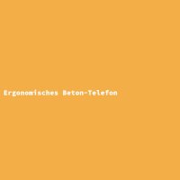 Ergonomisches Beton-Telefon
